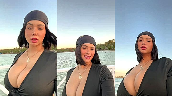 Big Boobs AudryAdames teasing beach video leaked