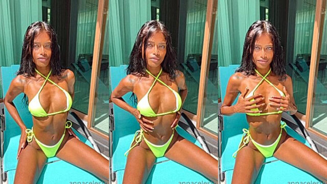 Small Tits Anna Celeste Teasing Pool side video leaked