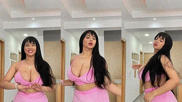 Teasing Latina Sexy Big Tits in her Bed Room leaked video