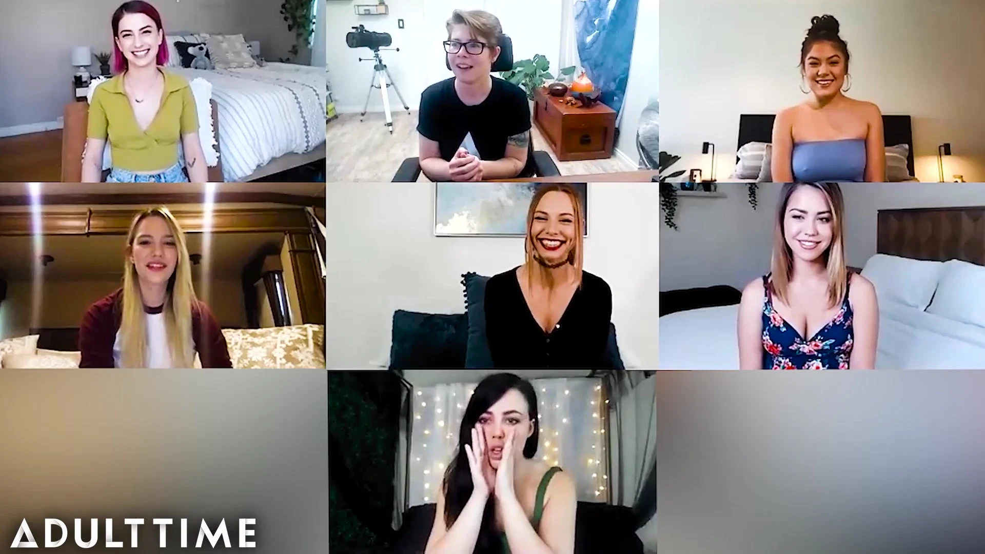 Group video call changes as lebians ass fingering video Alina Lopez leaks